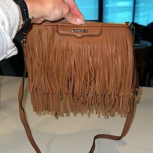 Rebecca Minkoff Brown Fringe Leather Crossbody
